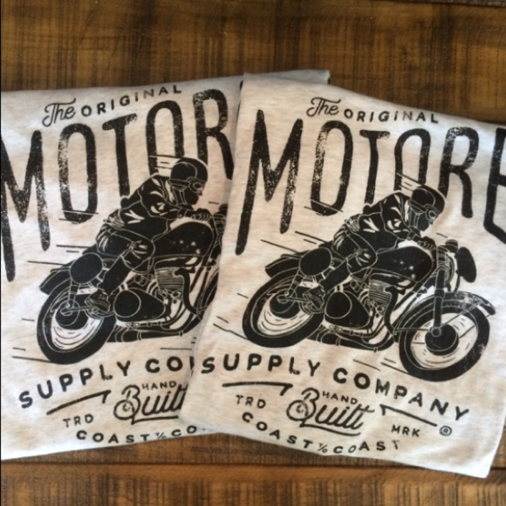 Motorcycle Baseball Tee